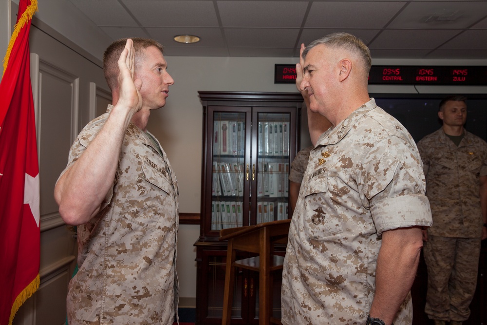 Lt. Col. Robert A. Freeland's Promotion Ceremony