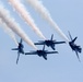 Thunderbirds and Blue Angels perform together at air show