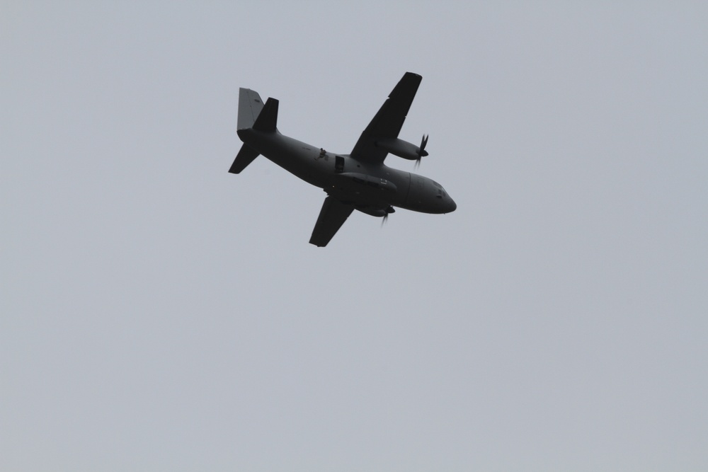 USACAPOC conducts C-27 familiarization jump in preparation for Operation Toy Drop