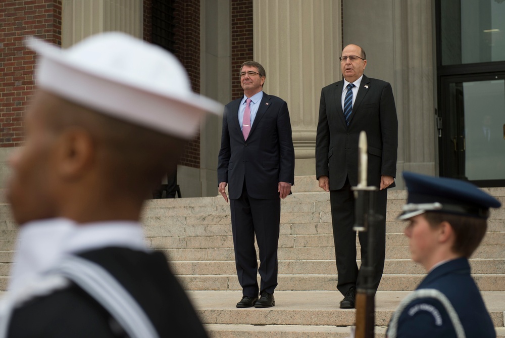 Secretary of defense hosts Israeli MoD