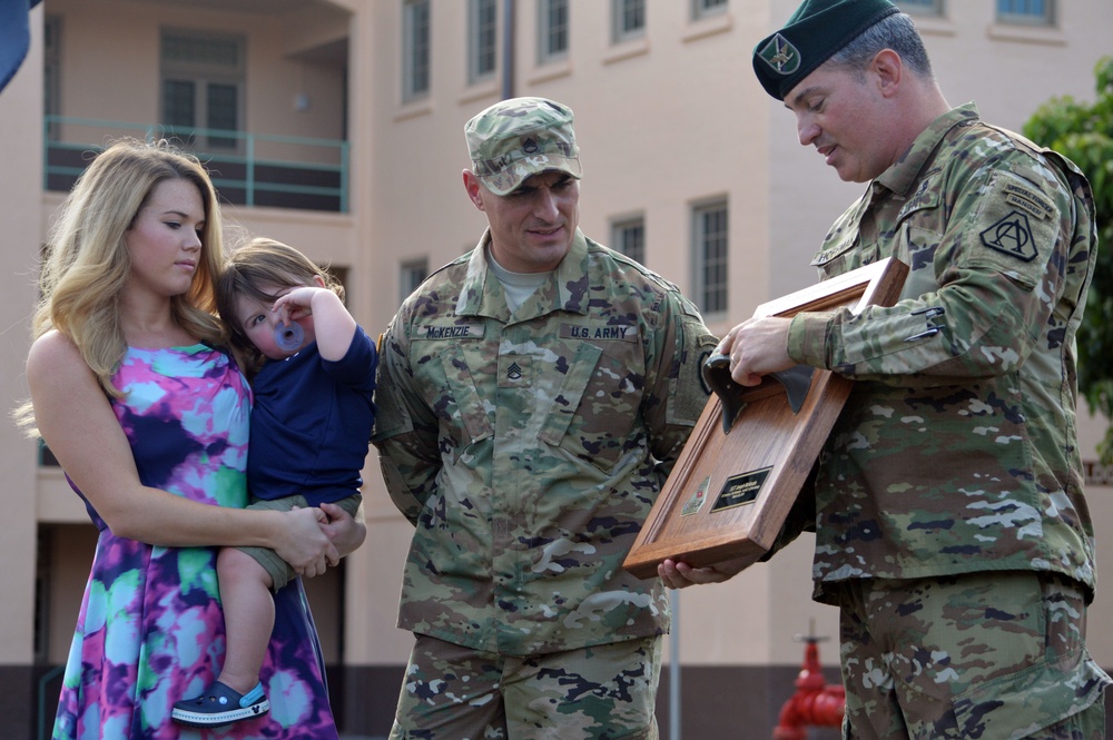 'Wolfhound' Soldier receives back life-saving helmet used during firefight