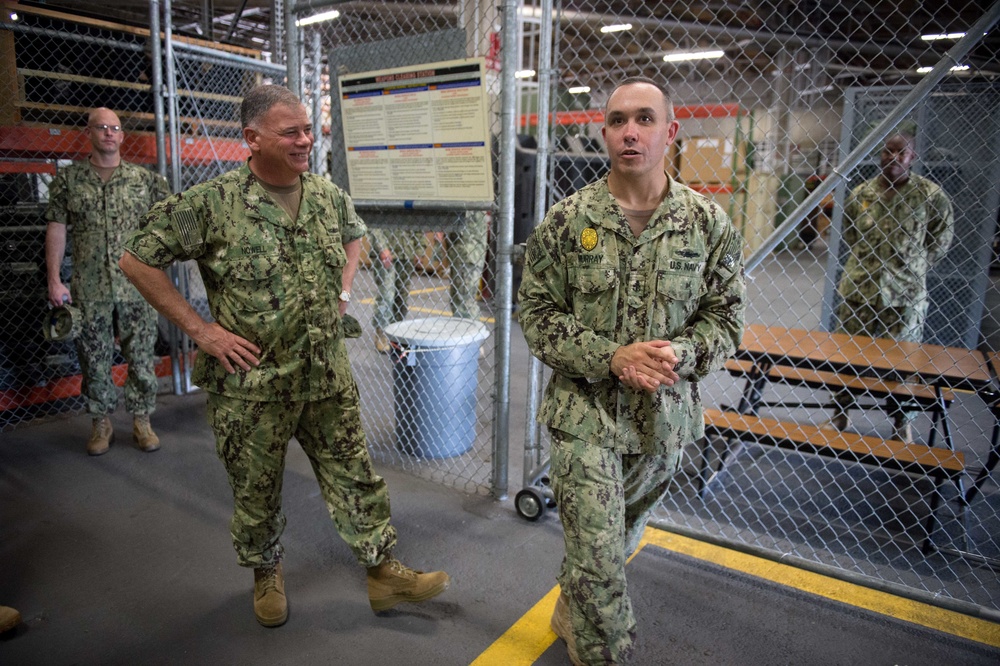 Commander, Task Force 76 visits Commander, Task Force 75 assets