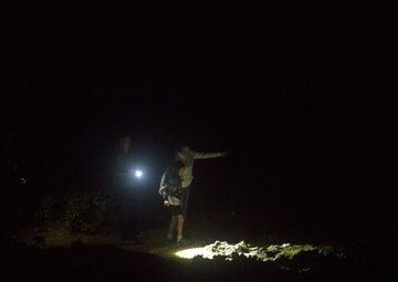 Families on Okinawa attend Marine Corps Community Services Spooky Sites Tour