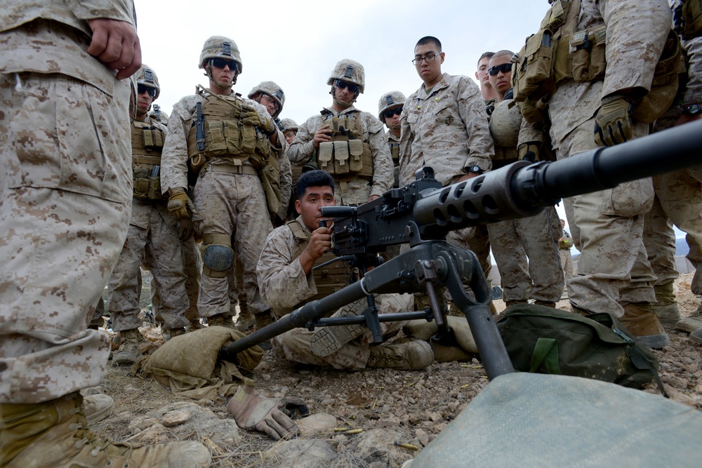 U.S. Marines Weapons Training during Trident Juncture 2015