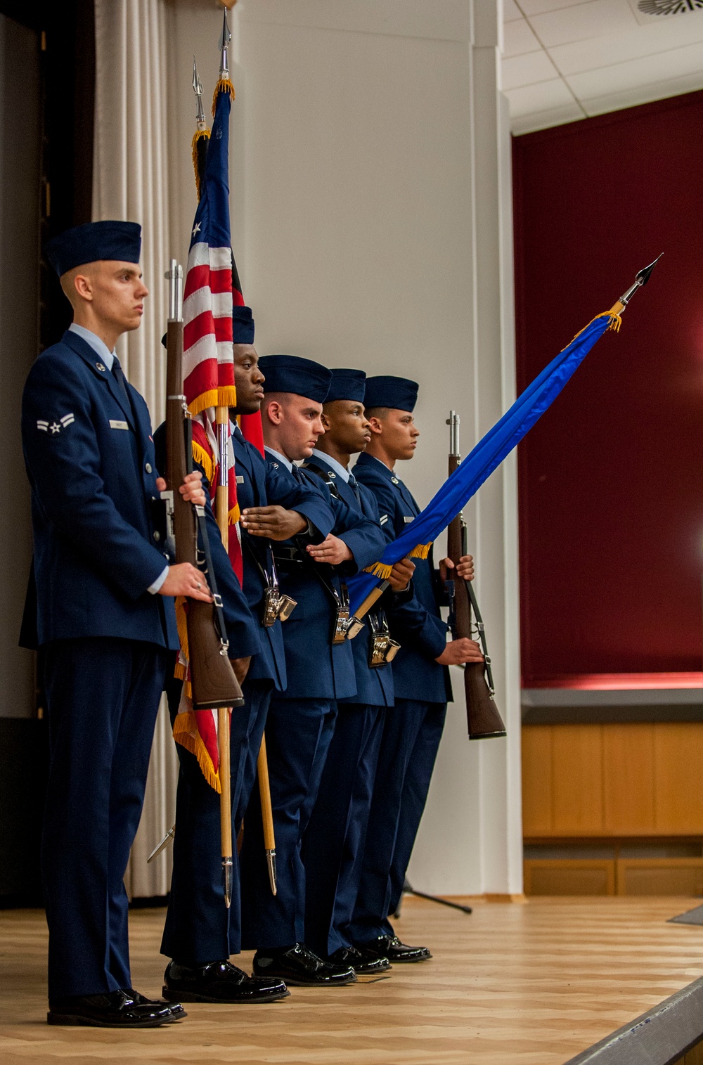 Base Honor Guardsmen Class 16-1 graduates