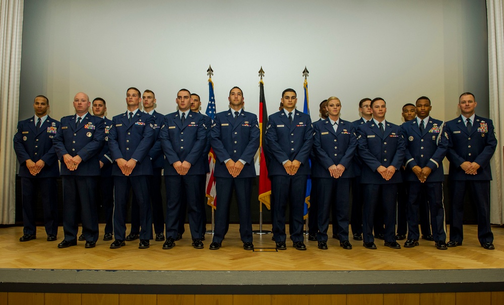 Base Honor Guardsmen Class 16-1 graduates