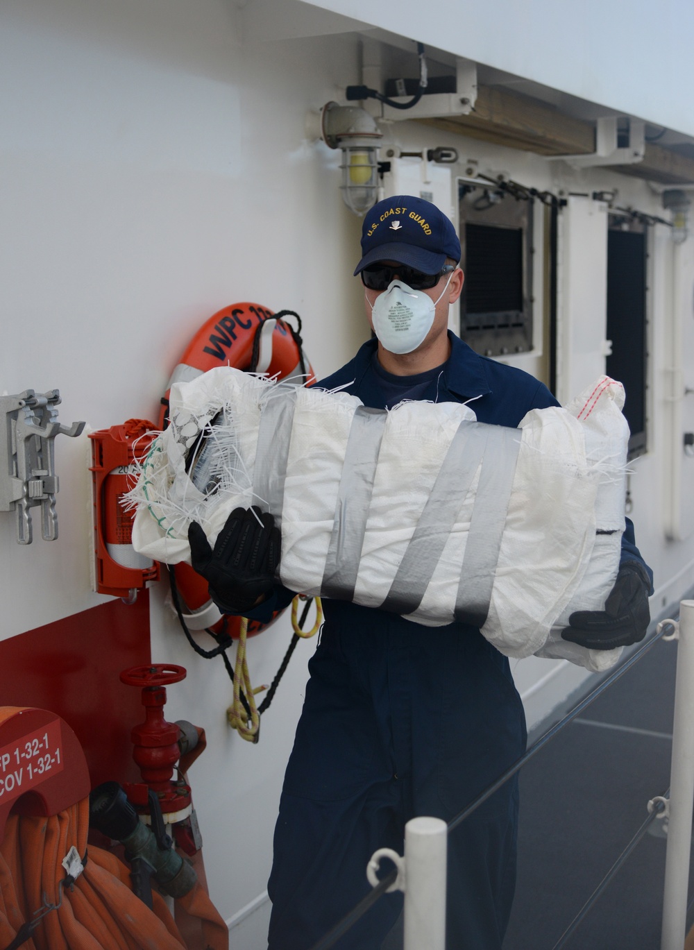 Coast Guard offloads $44.2 million of cocaine interdicted in the Caribbean Sea