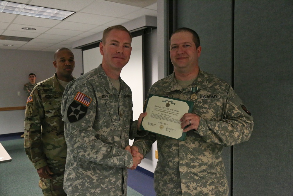 Staff Sgt. Balog PCS award ceremony