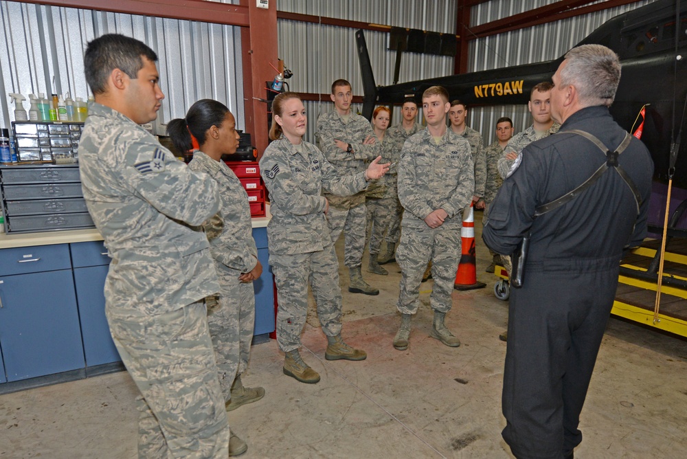 Airmen fly with local law enforcement