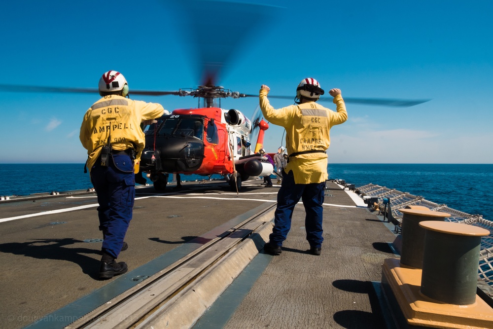 Coast Guard Cutter Campbell returns to port after North Atlantic Patrol