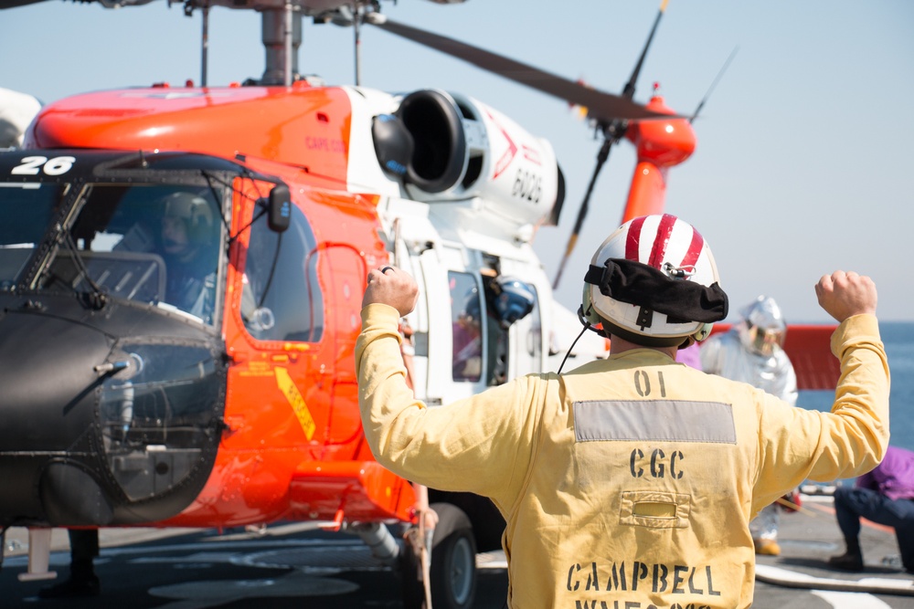 Coast Guard Cutter Campbell returns to port after North Atlantic Patrol