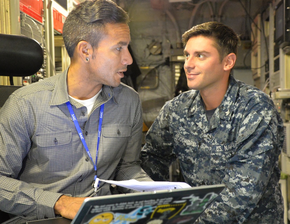 SPAWAR conducts IT testing aboard USS Makin Island