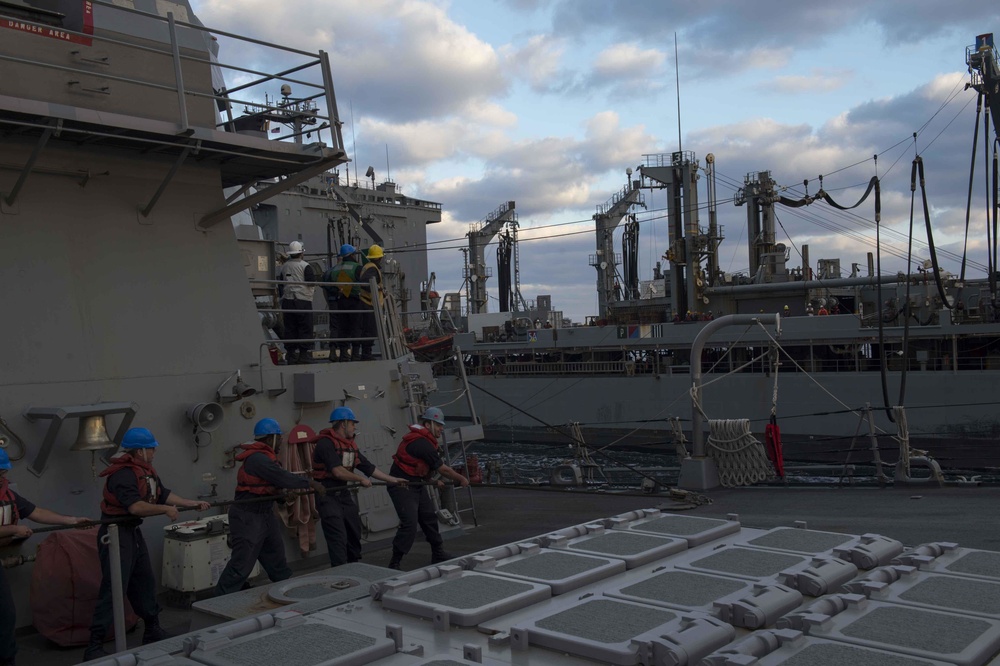 USS Donald Cook replenishment