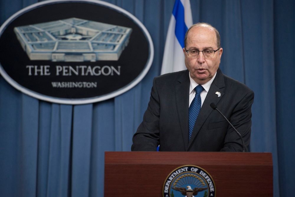 Secretary of defense and Israeli MoD press brief