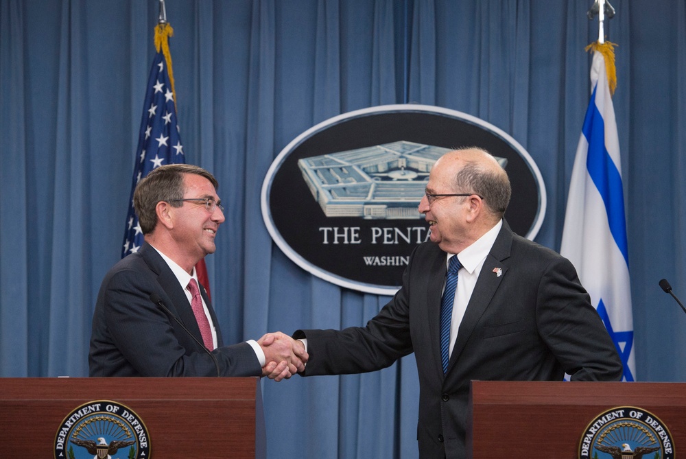 Secretary of defense and Israeli MoD press brief