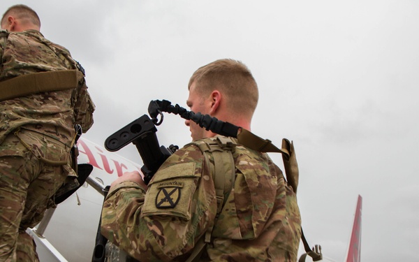 10th Mountain Division Soldiers deploy in Support of Operations Freedom’s Sentinel