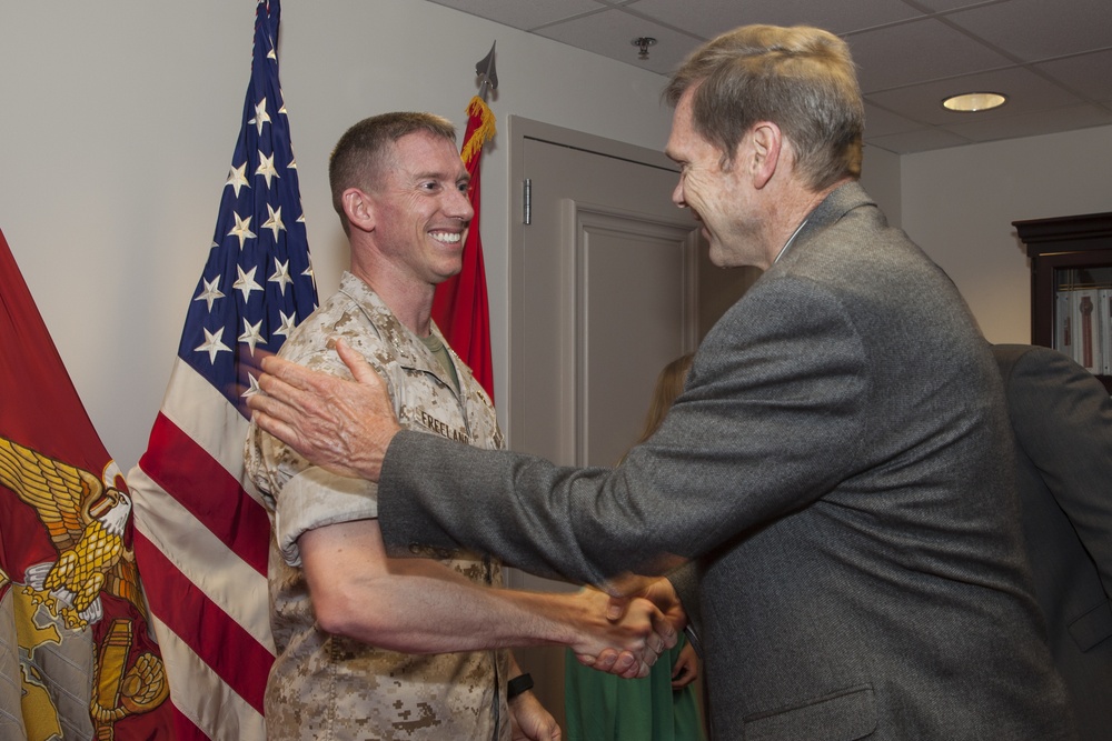 Lt. Col. Robert A. Freeland's Promotion Ceremony