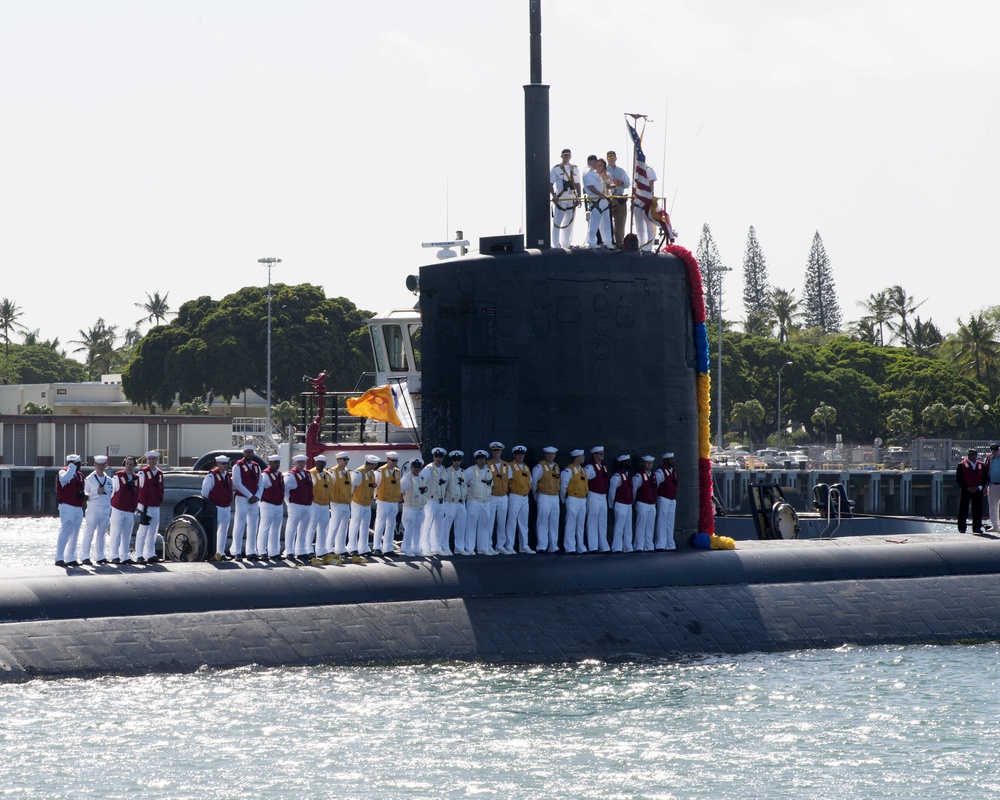 USS Santa Fe returns From Western Pacific deployment