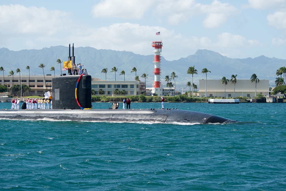 USS Santa Fe returns From Western Pacific deployment