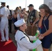 Former First Lady congratulates USS Houston on final deployment