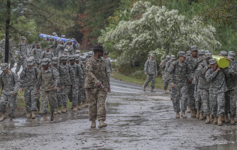 Marching in