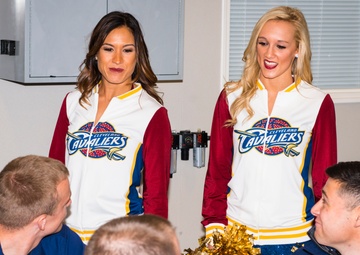 Cleveland Cavaliers throw surprise pizza party for Cleveland area Coast Guardsmen