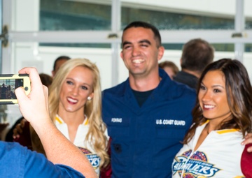 Cleveland Cavaliers throw surprise pizza party for Cleveland area Coast Guardsmen