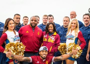 Cleveland Cavaliers throw surprise pizza party for Cleveland area Coast Guardsmen