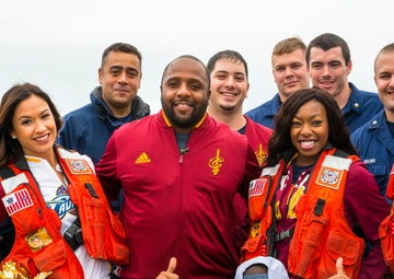 Cleveland Cavaliers throw surprise pizza party for Cleveland area Coast Guardsmen