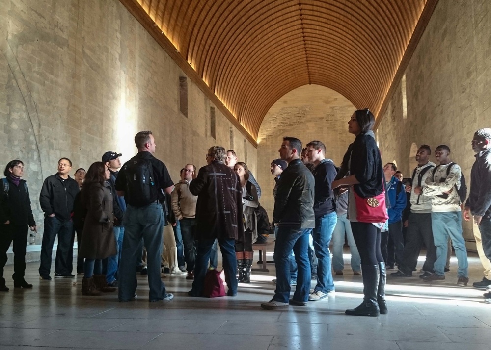 USS Farragut Sailors tour Palais de Papes