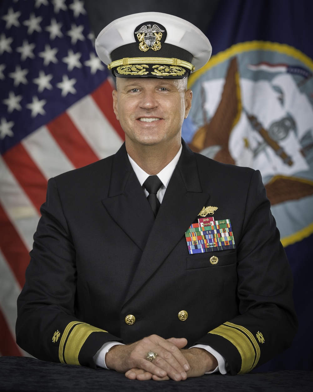 Official portrait of Commander, Naval Facilities Engineering Command and Chief of Civil Engineers Rear Adm. Bret J. Muilenburg, US Navy