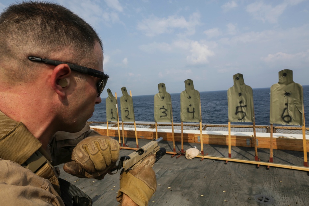 Falling Brass: U.S. Marines maintain readiness at sea