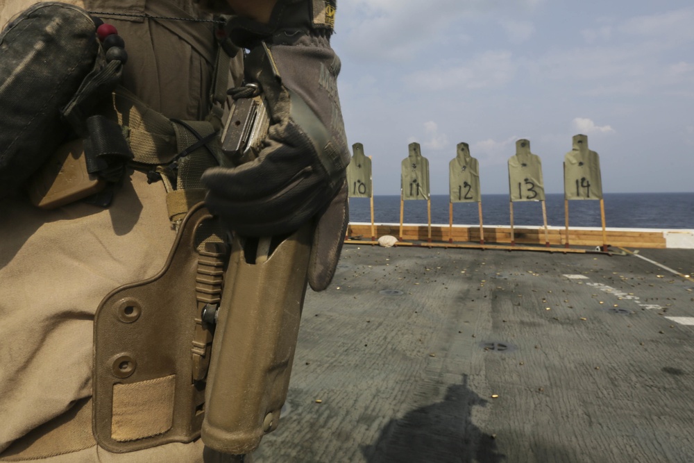 Falling Brass: U.S. Marines maintain readiness at sea