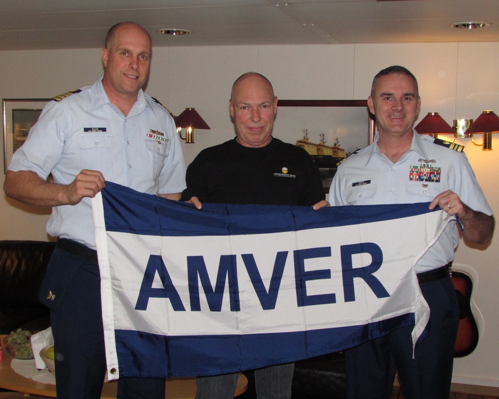 Coast Guard presents AMVER Award to Tor Viking II