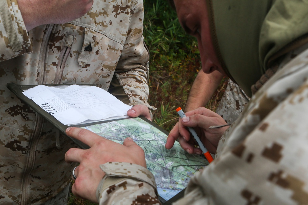 Finding their way: Marines with Motor Trans Co. conduct land nav