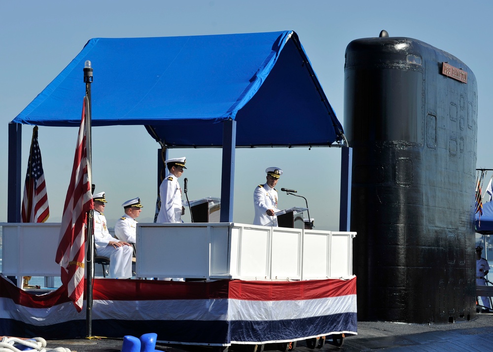 USS Hampton (SSN 767) change of command