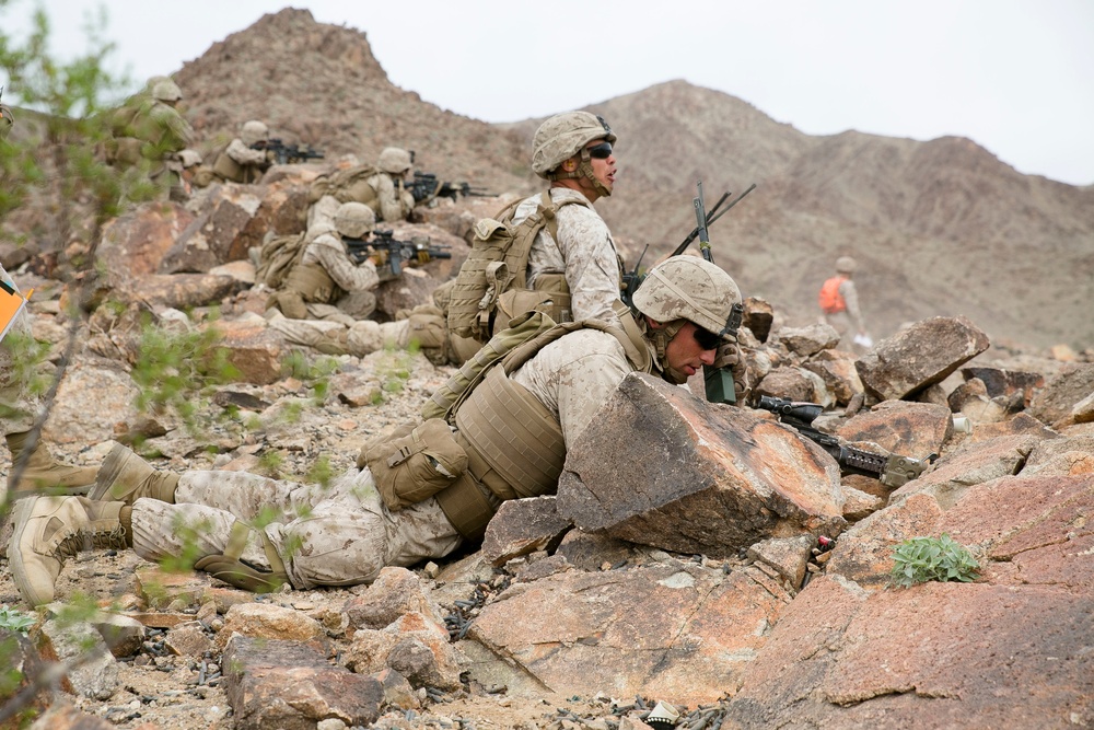 2nd Marine Division Commanding General Observes the MAGTF at ITX 1-16