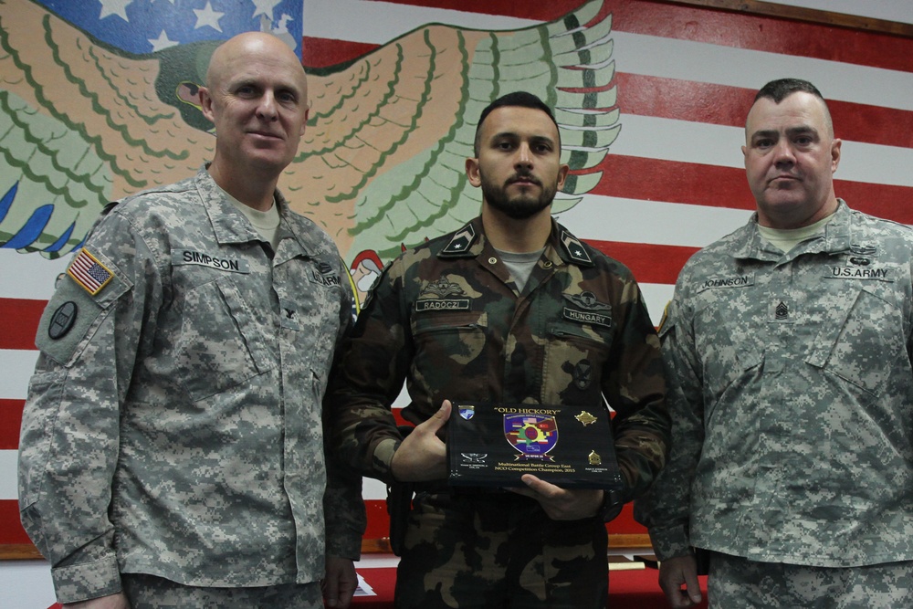 Polish, Hungarian troops named MNBG-E’s top multinational soldiers