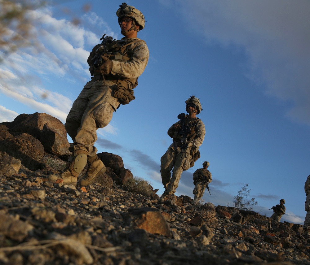 Marines maintain watchful eye during counter IED training at ITX 1-16