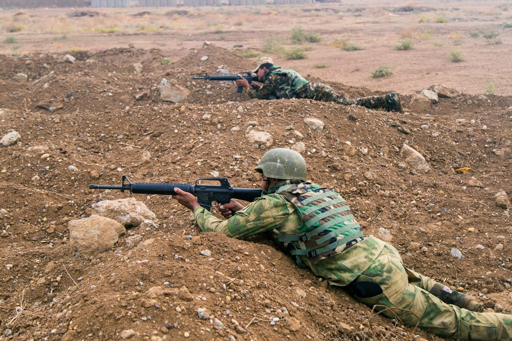 Iraqi army live-fire exercise Camp Taji, Iraq