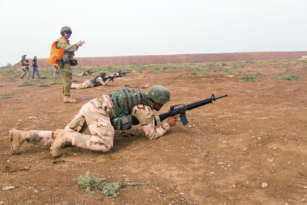 Iraqi army live-fire exercise Camp Taji, Iraq