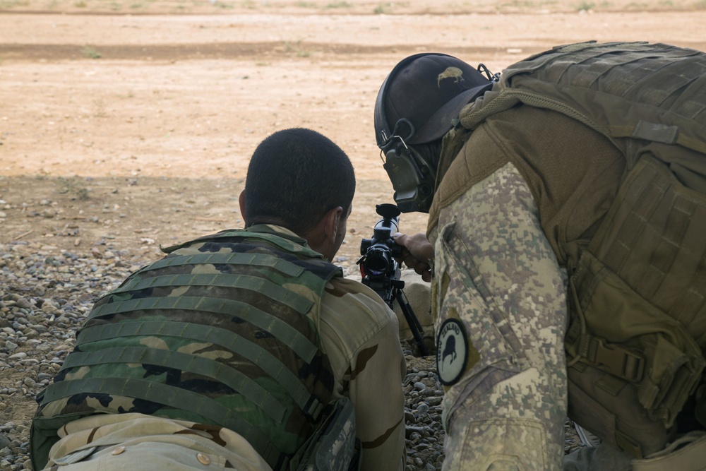 Iraqi army live-fire exercise Camp Taji, Iraq