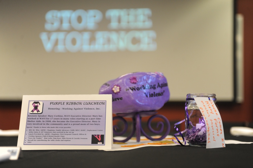 Purple Ribbon Luncheon commemorates Domestic Violence Awareness Month
