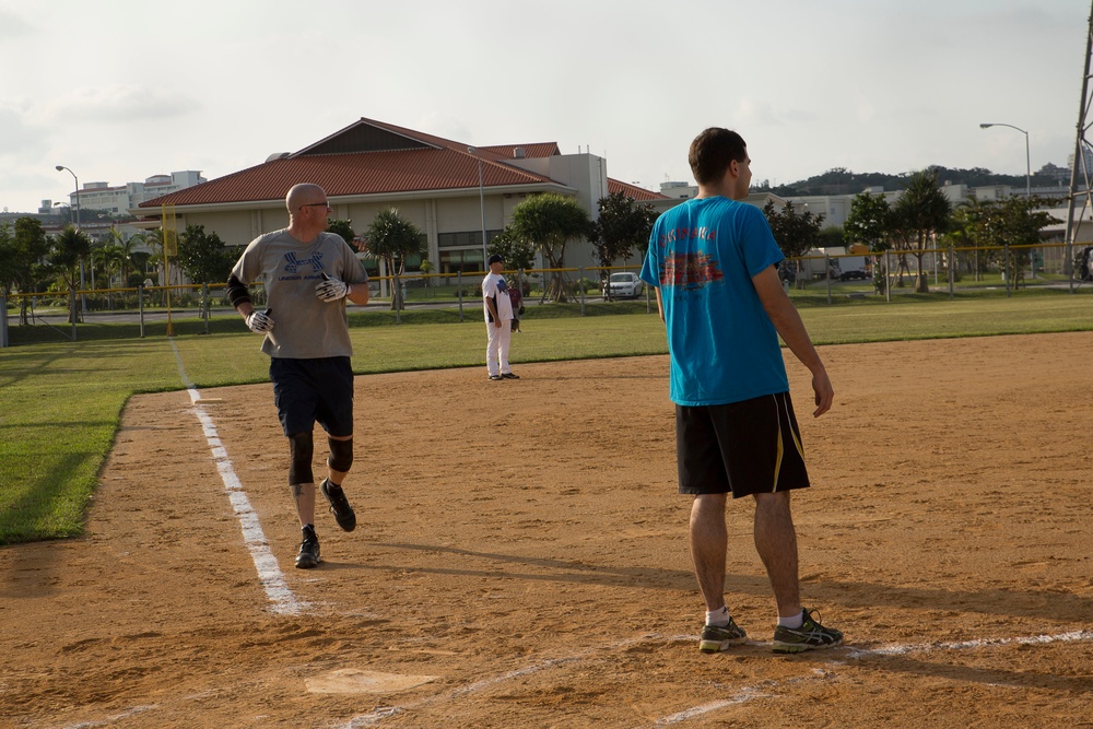 U.S., Japanese law enforcement play ball aboard Camp Foster