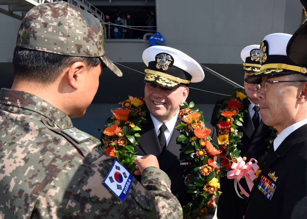 USS Ronald Reagan action