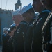 Burial at sea ceremony aboard USS New Orleans