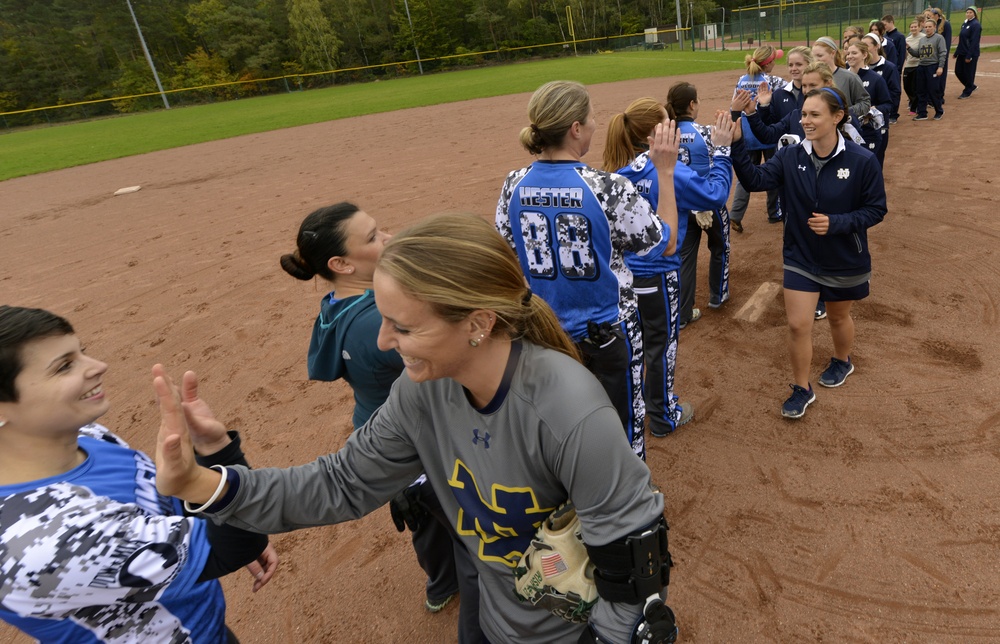 UND holds softball clinic at Ramstein