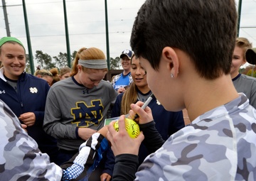 UND holds softball clinic at Ramstein