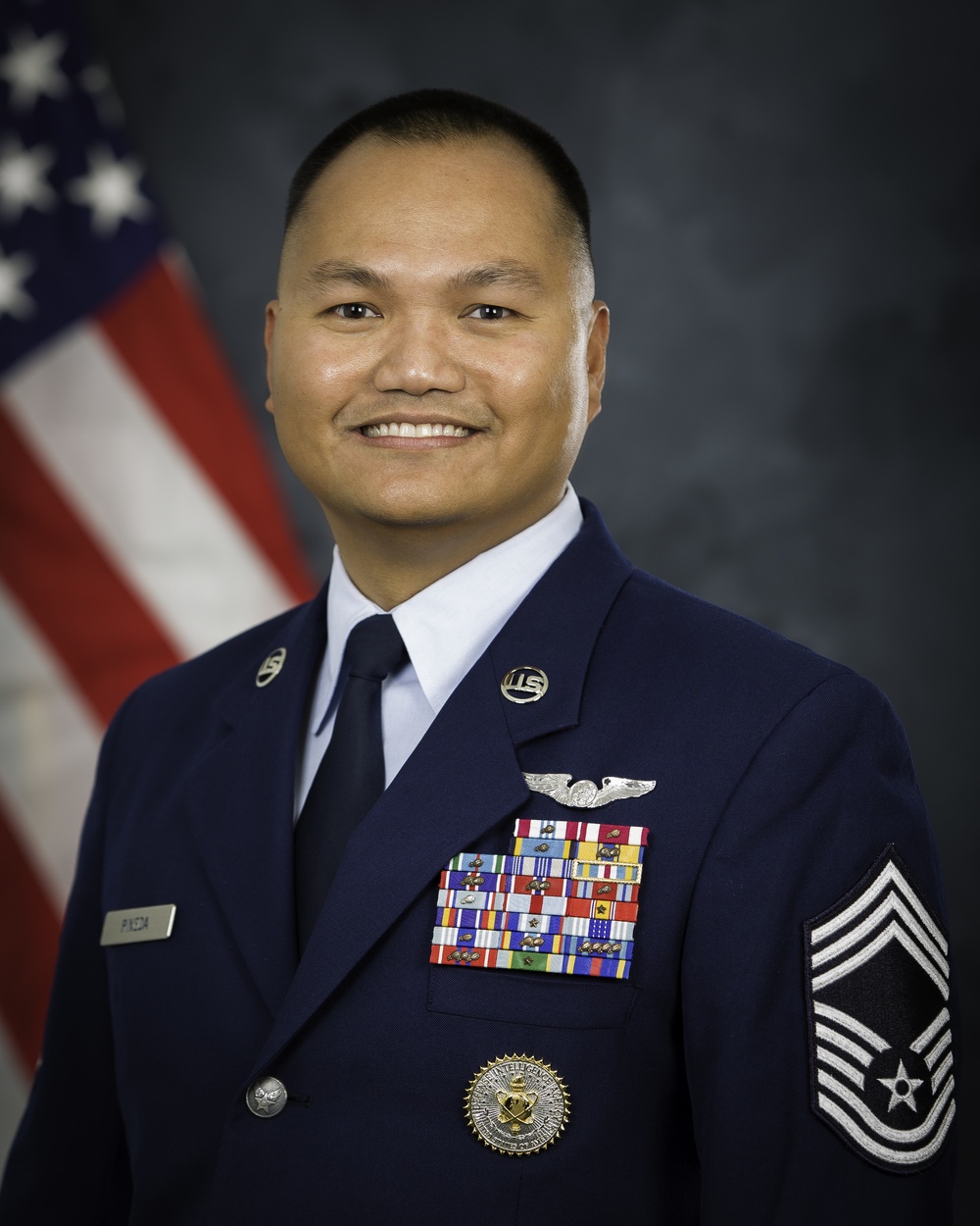 Official portrait, Chief Master Sgt. Edward D. Pineda, US Air Force