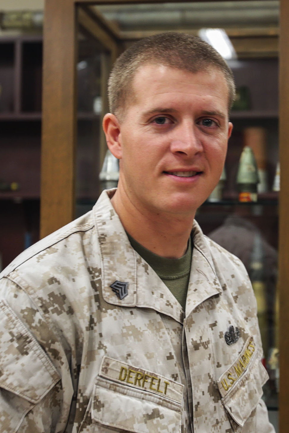 Marine blasts to the forefront as 1st MLG NCO of the Quarter